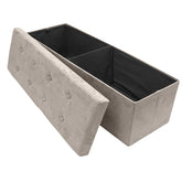 Faux Suede Storage Bench (Large) - Sorbus Home